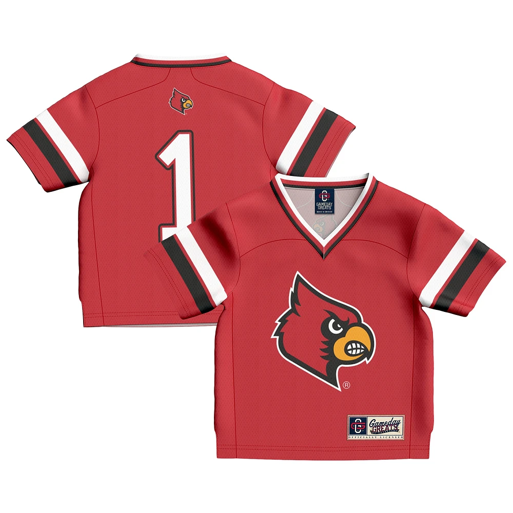 Toddler GameDay Greats Red Louisville Cardinals Football Fashion Jersey