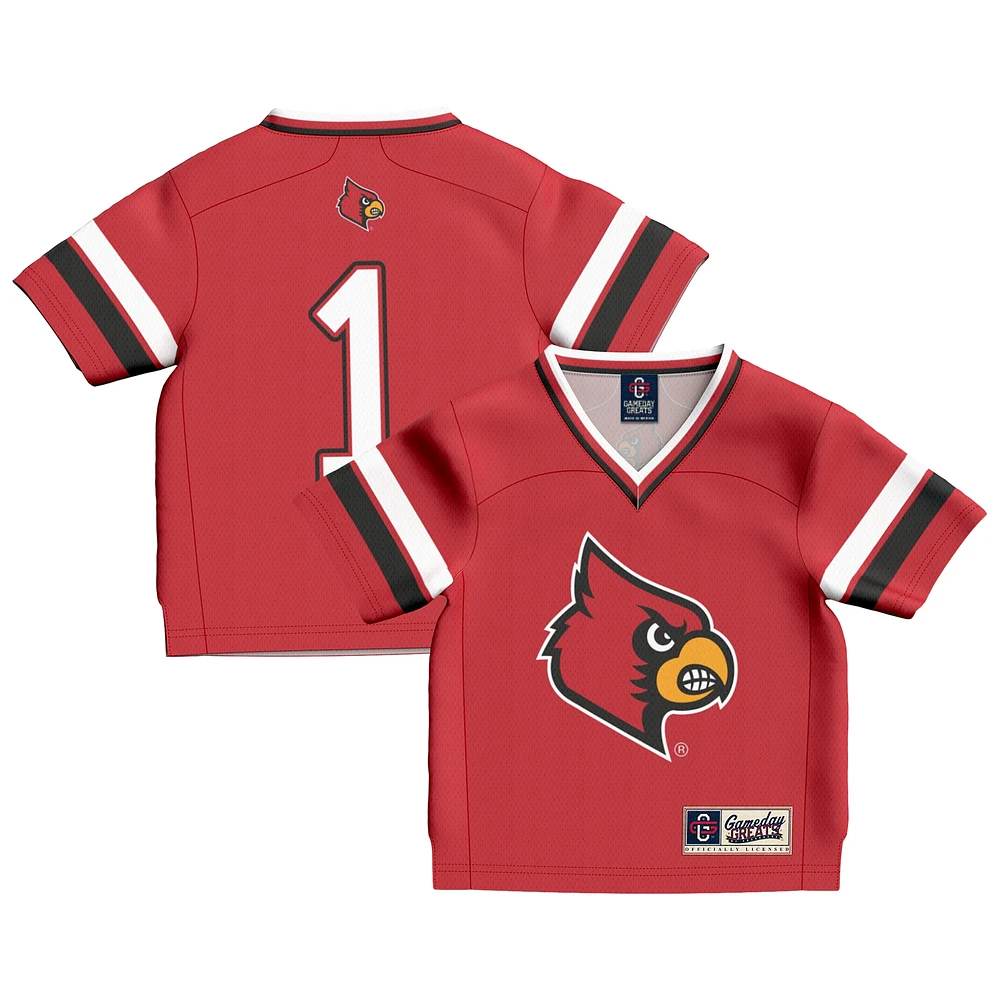 Infant GameDay Greats Red Louisville Cardinals #1 Football Fashion Jersey