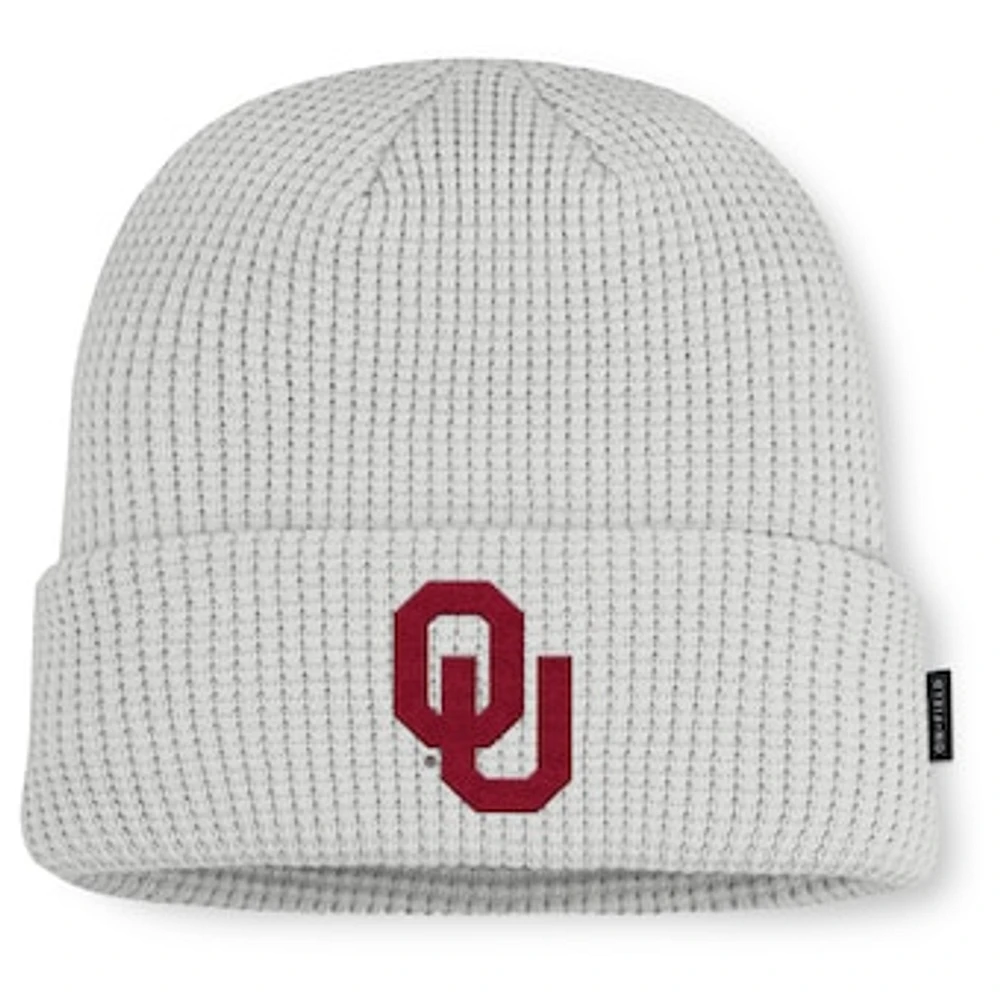Men Jordan Brand Gray Oklahoma Sooners 2025 On-Field Utility Cuffed Knit Hat