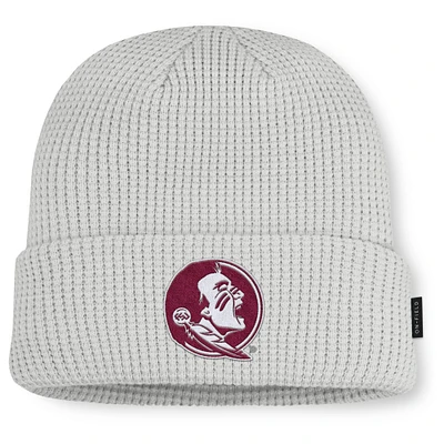 Men Nike Gray Florida State Seminoles 2025 On-Field Utility Cuffed Knit Hat