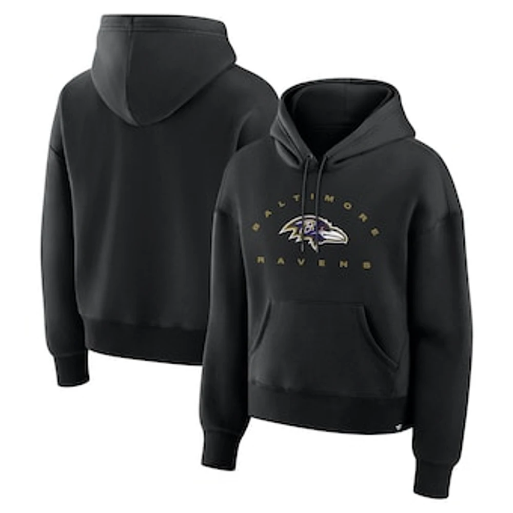 Women's Fanatics Black Baltimore Ravens Eligible Receiver Legacy Pullover Hoodie