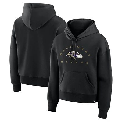 Women's Fanatics Black Baltimore Ravens Eligible Receiver Legacy Pullover Hoodie