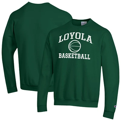 Men's Champion Loyola Greyhounds Basketball Icon Crewneck Sweatshirt