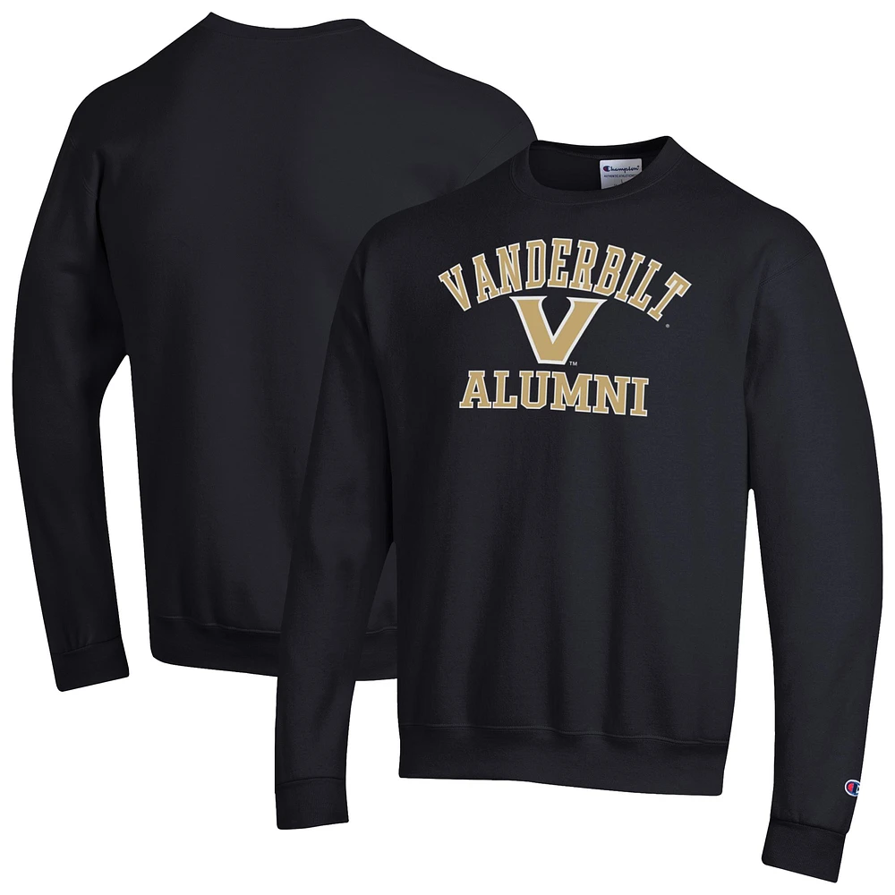 Men's Champion Black Vanderbilt Commodores Alumni Arched Pullover Sweatshirt