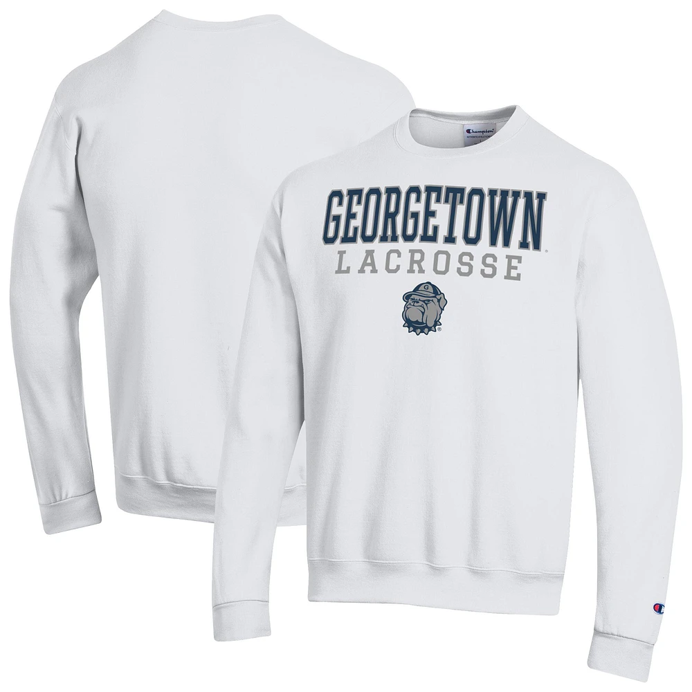 Men's Champion Georgetown Hoyas Powerblend Pullover Crewneck Sweatshirt