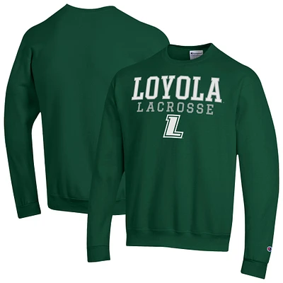 Men's Champion Loyola Greyhounds Powerblend Pullover Crewneck Sweatshirt