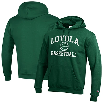 Men's Champion Loyola Greyhounds Basketball Icon Pullover Hoodie