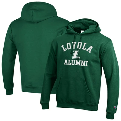 Men's Champion Loyola Greyhounds Alumni Arch Pullover Hoodie