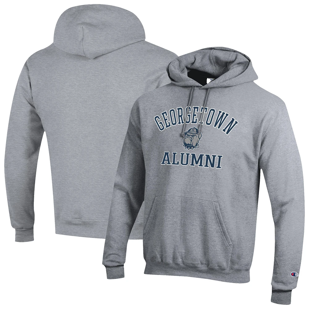 Men's Champion Gray Georgetown Hoyas Alumni Arch Pullover Hoodie