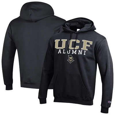 Men's Champion Black UCF Knights Alumni Stacked Pullover Hoodie