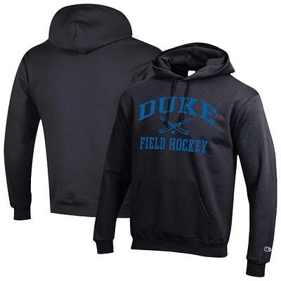 Men's Champion Duke Blue Devils Icon Field Hockey Powerblend Pullover Hoodie