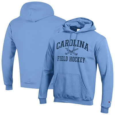 Men's Champion Carolina North Tar Heels Icon Field Hockey Powerblend Pullover Hoodie