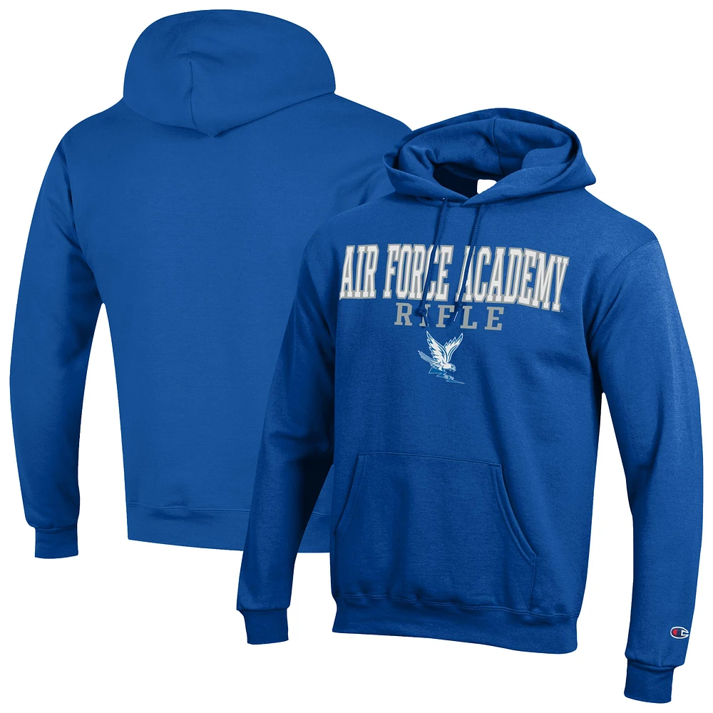 Men's Champion Air Force Falcons Rifle Stack Powerblend Pullover Hoodie