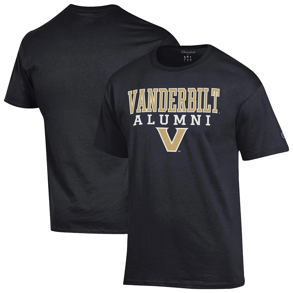 Men's Champion Vanderbilt Commodores Stacked Alumni T-Shirt