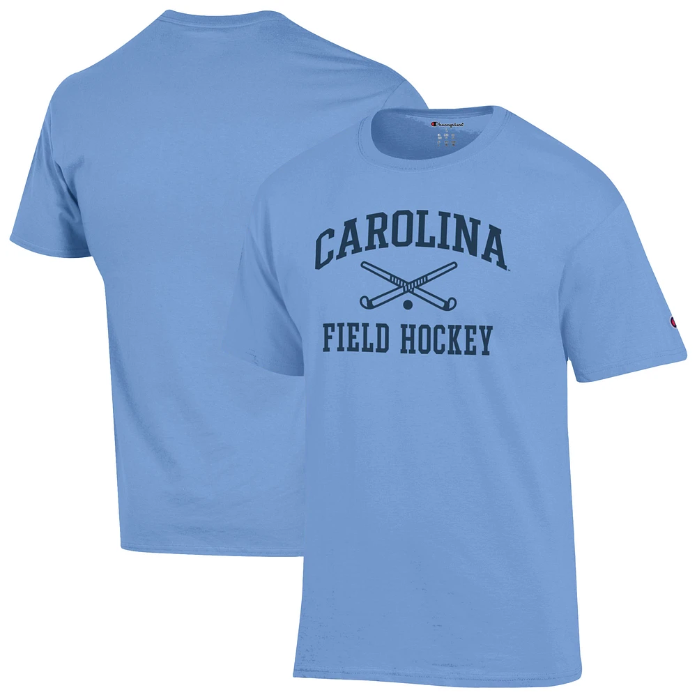 Men's Champion Carolina Blue North Tar Heels Field Hockey Icon T-Shirt