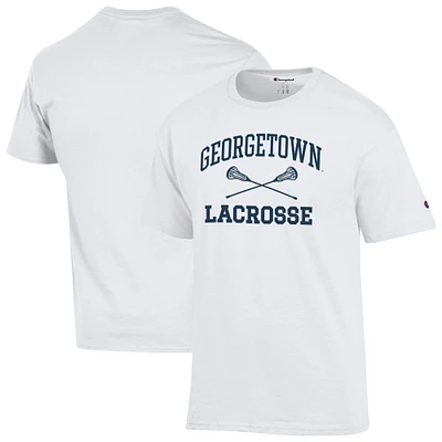 Men's Champion Georgetown Hoyas Lacrosse Icon T-Shirt