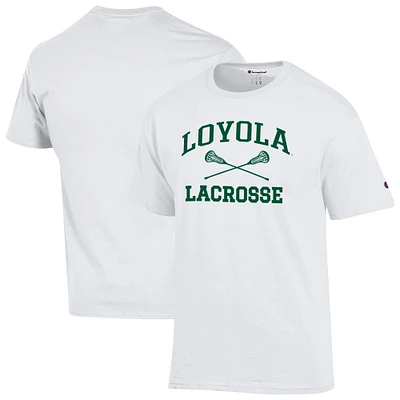 Men's Champion Loyola Greyhounds Lacrosse Icon T-Shirt