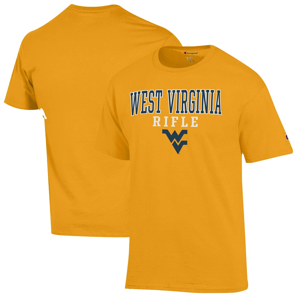 Men's Champion West Virginia Mountaineers Stacked Rifle T-Shirt