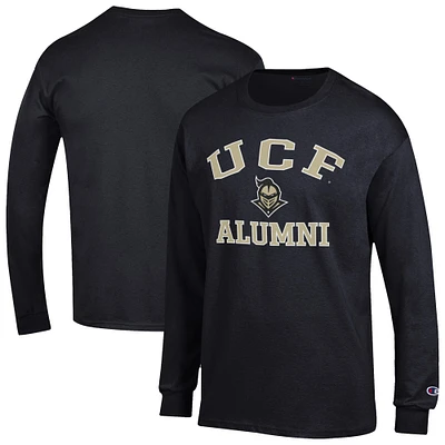 Men's Champion Black UCF Knights Alumni Arched Long Sleeve T-Shirt