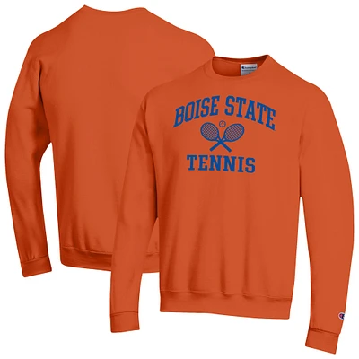 Men's Champion Boise State Broncos Tennis Icon Powerblend Pullover Sweatshirt