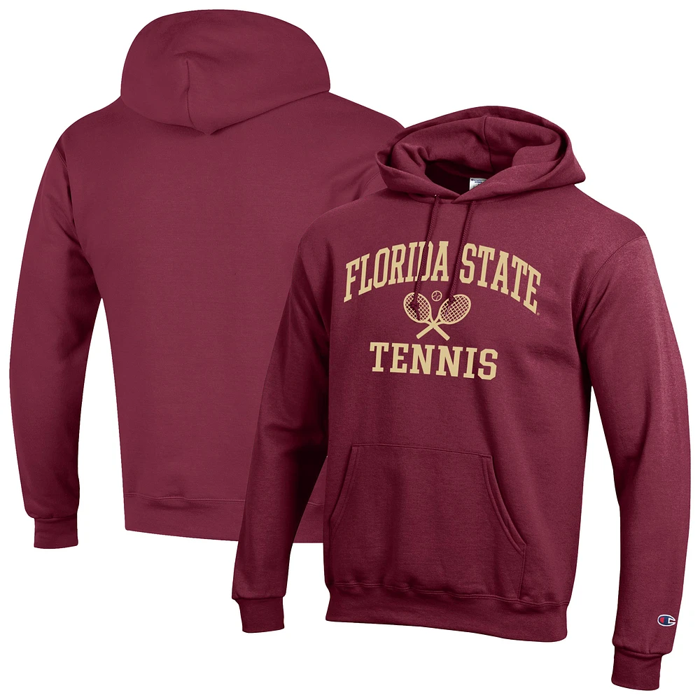 Men's Champion Garnet Florida State Seminoles Powerblend Pullover Hoodie