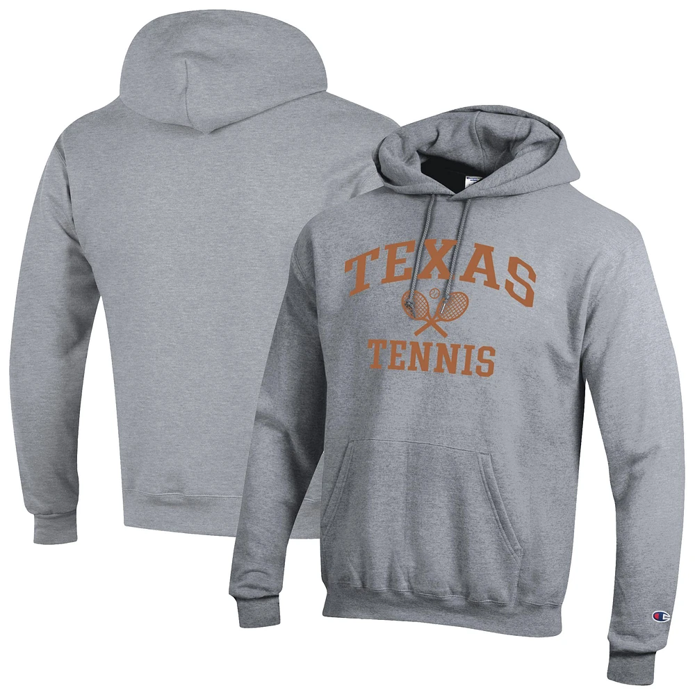 Men's Champion Gray Texas Longhorns Powerblend Pullover Hoodie