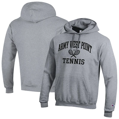 Men's Champion Gray Army Black Knights Powerblend Pullover Hoodie
