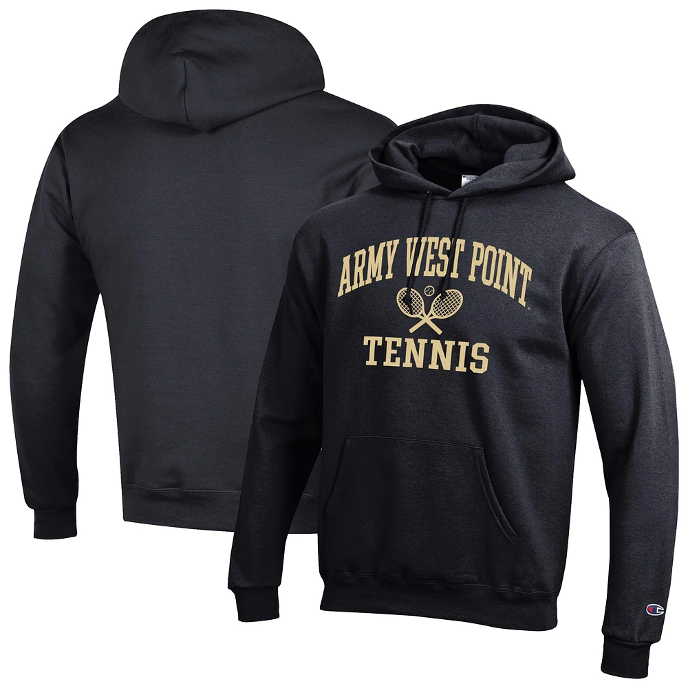 Men's Champion Black Army Knights Powerblend Pullover Hoodie