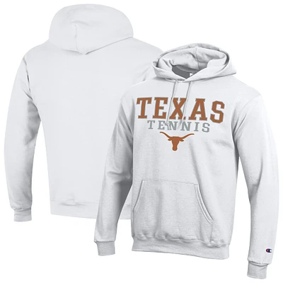 Men's Champion White Texas Longhorns Powerblend Pullover Hoodie