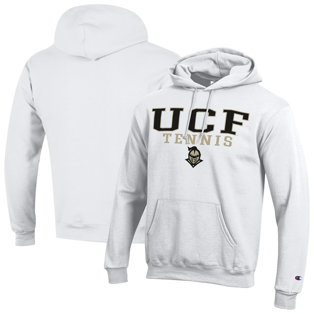 Men's Champion White UCF Knights Powerblend Pullover Hoodie