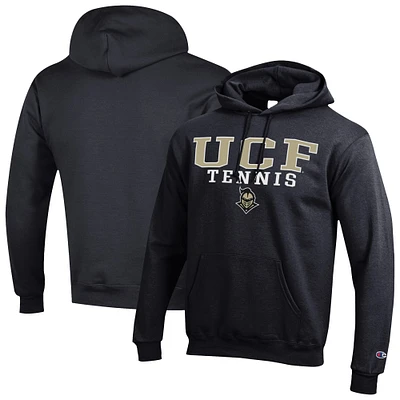 Men's Champion UCF Knights Tennis Stacked Powerblend Pullover Hoodie
