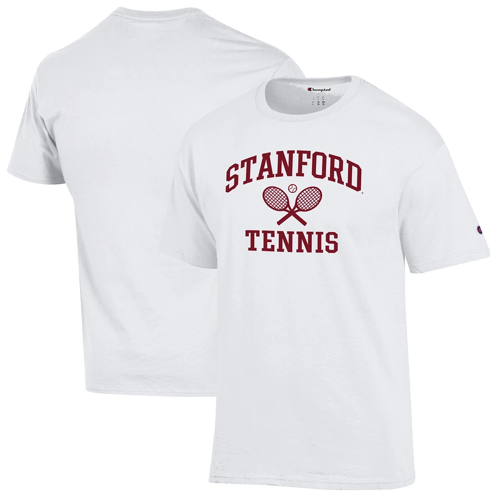 Men's Champion White Stanford Cardinal Short Sleeve T-Shirt