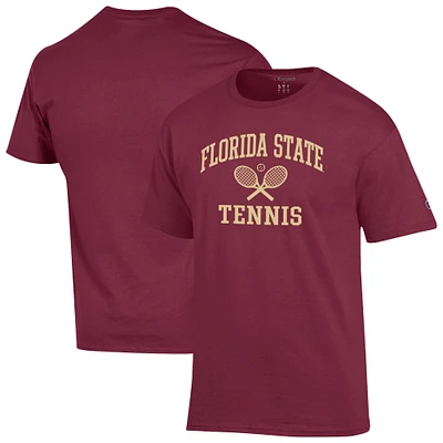 Men's Champion Garnet Florida State Seminoles Tennis Icon T-Shirt