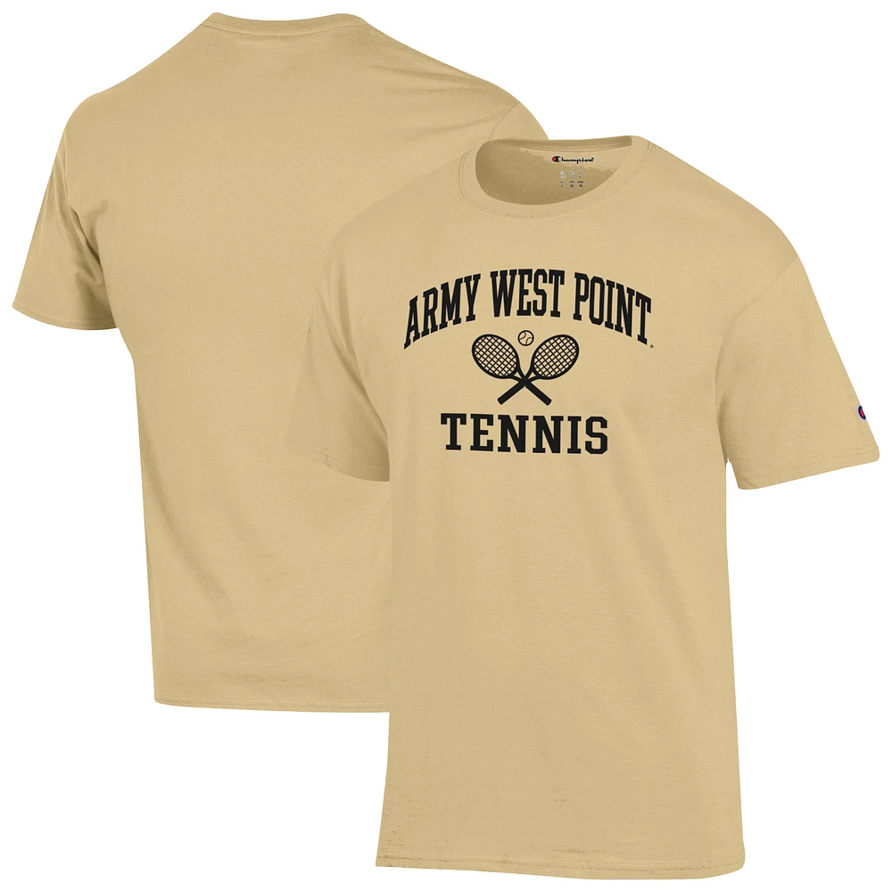 Men's Champion Gold Army Black Knights Tennis Icon T-Shirt