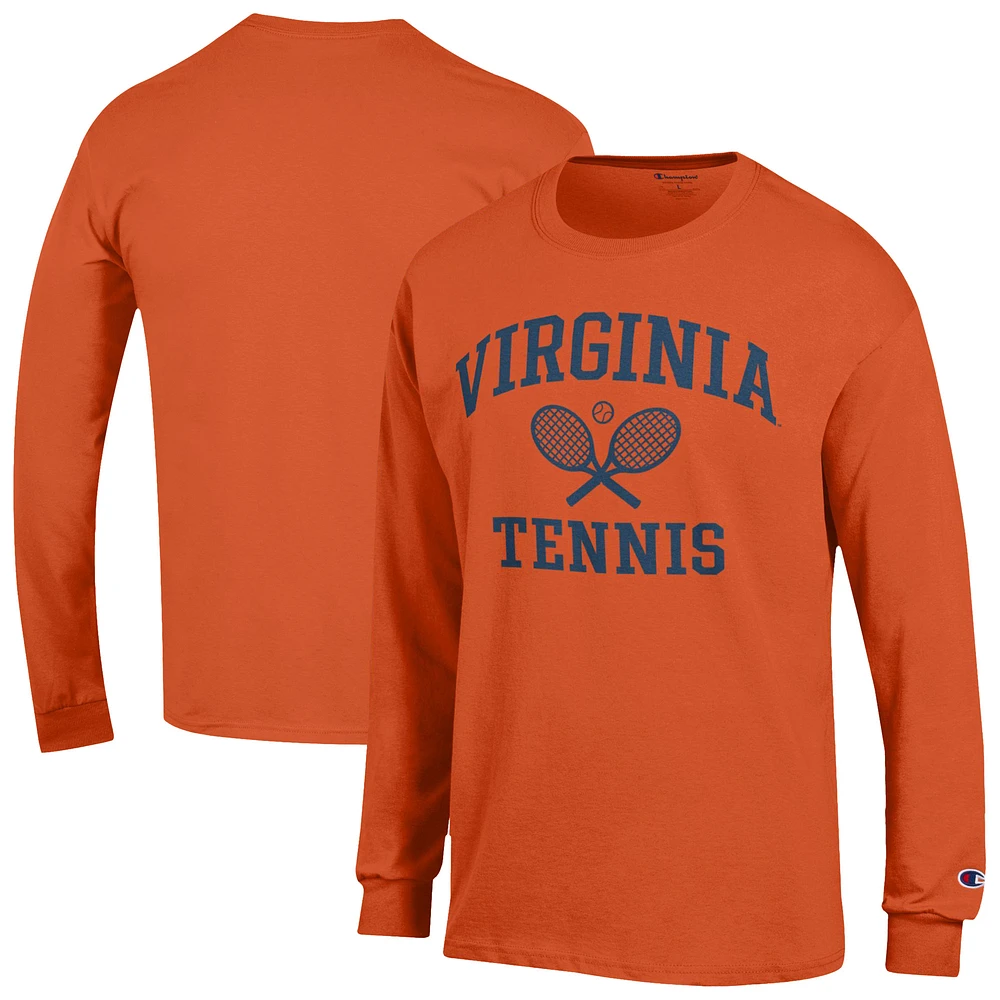 Men's Champion Virginia Cavaliers Tennis Icon Long Sleeve T-Shirt