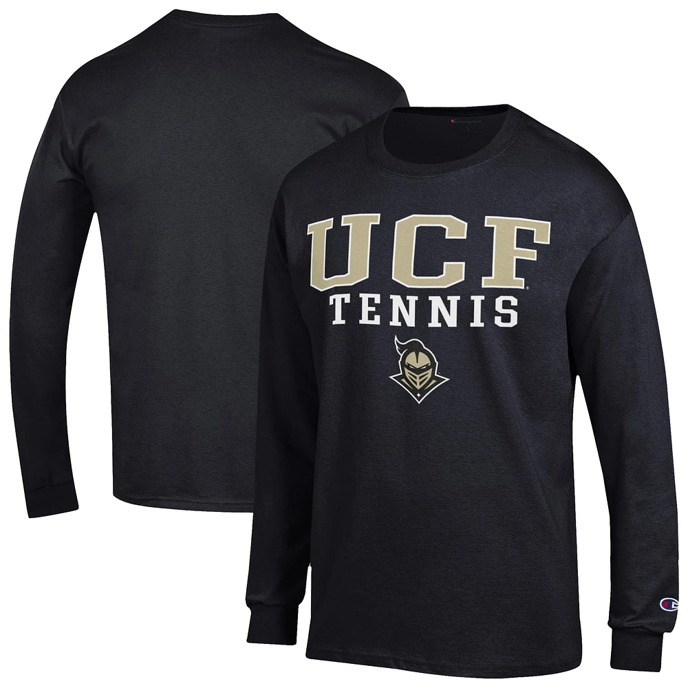 Men's Champion UCF Knights Tennis Stacked Long Sleeve T-Shirt