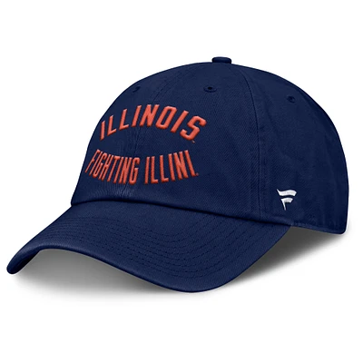 Men's Fanatics Navy Illinois Fighting Illini Archer Adjustable Hat