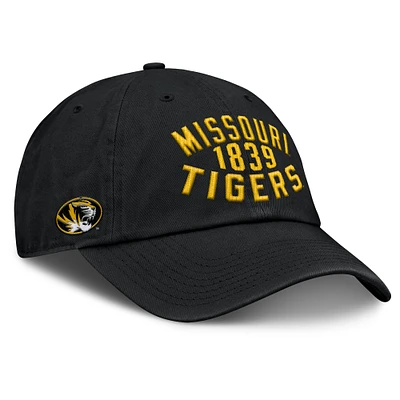 Men's Fanatics Black Missouri Tigers Archer Adjustable Hat