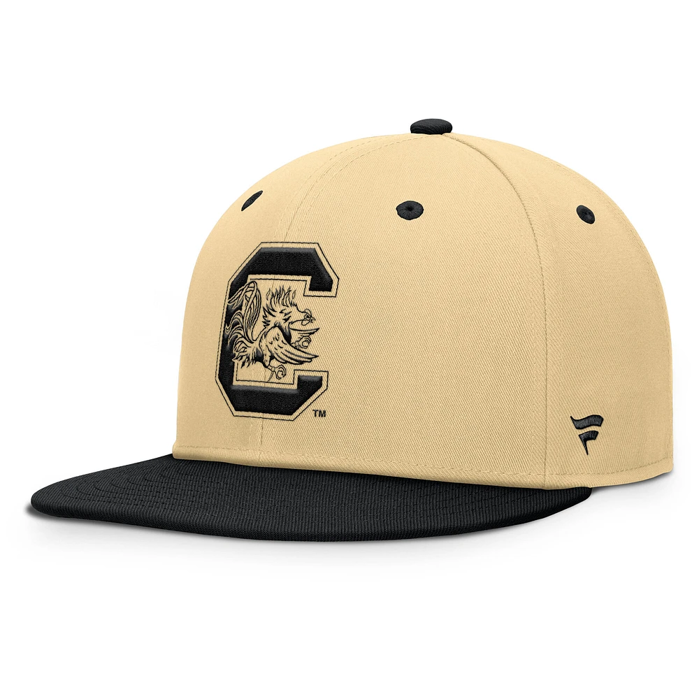 Men's Fanatics Khaki/Black South Carolina Gamecocks Balance Fitted Hat