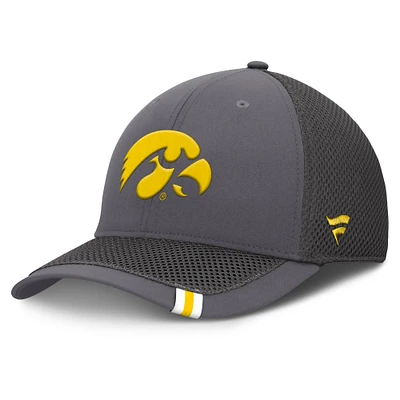 Men's Fanatics Gray Iowa Hawkeyes Clincher Flex Hat