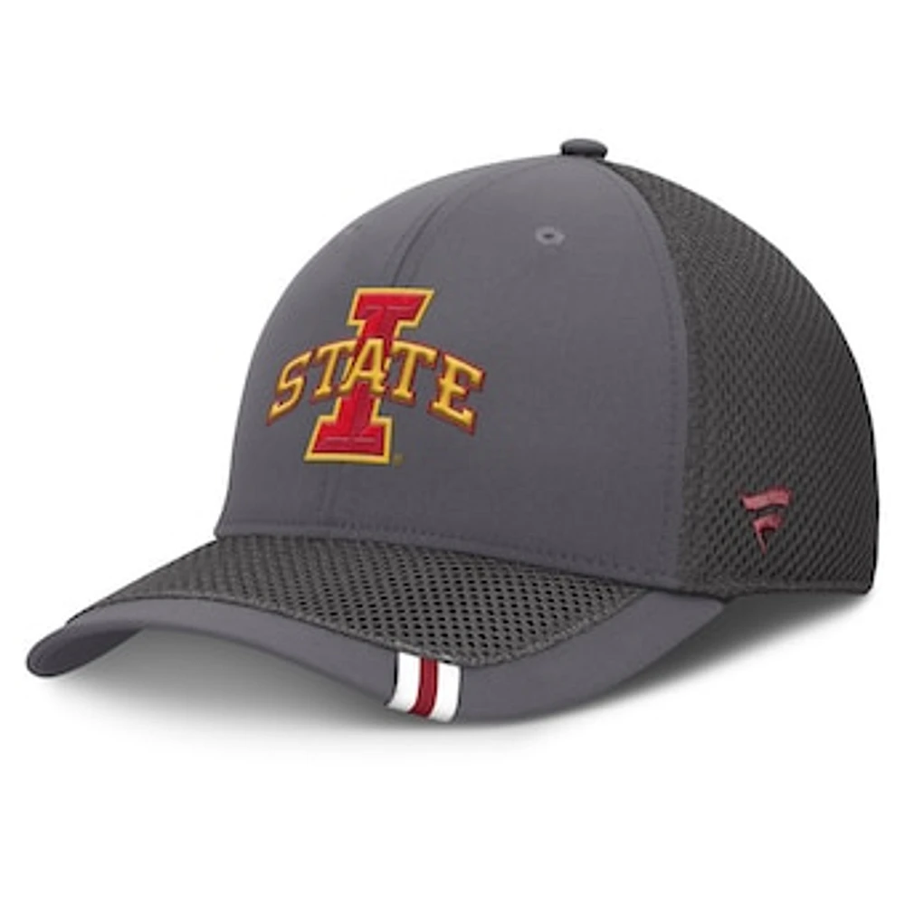 Men's Fanatics Gray Iowa State Cyclones Clincher Flex Hat