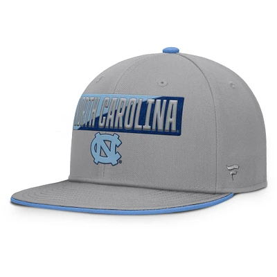 Men's Fanatics Gray North Carolina Tar Heels Duo Snapback Hat