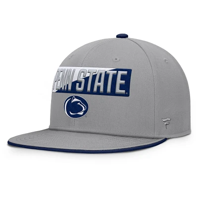 Men's Fanatics Gray Penn State Nittany Lions Duo Snapback Hat