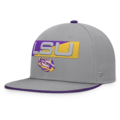 Men's Fanatics Gray LSU Tigers Duo Snapback Hat