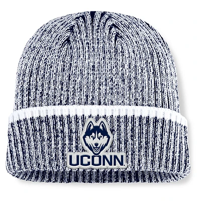Men's Fanatics Navy/White UConn Huskies Haze Cuffed Knit Hat