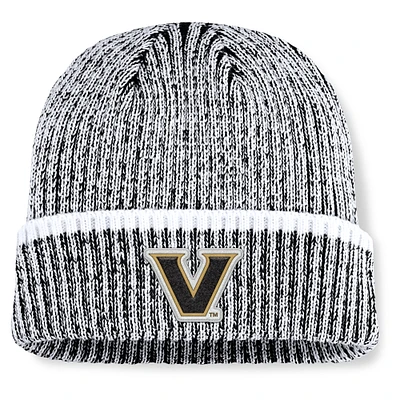 Men's Fanatics Black/White Vanderbilt Commodores Haze Cuffed Knit Hat