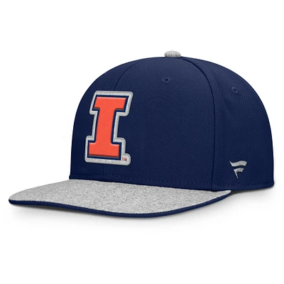 Men's Fanatics Navy Illinois Fighting Illini Loden Snapback Hat