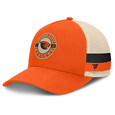 Men's Fanatics Orange/Cream Oregon State Beavers Prestige Trucker Adjustable Hat