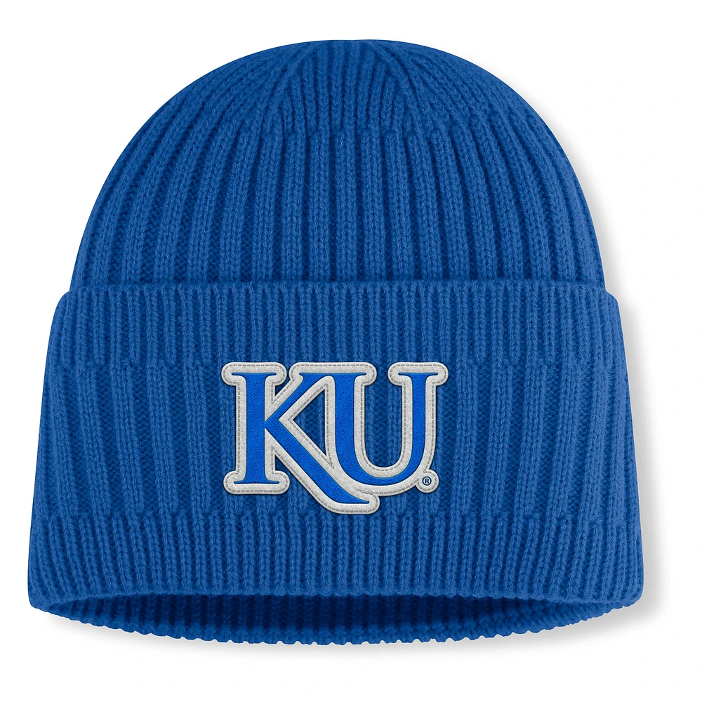 Men's Fanatics Royal Kansas Jayhawks Revery Cuffed Knit Hat