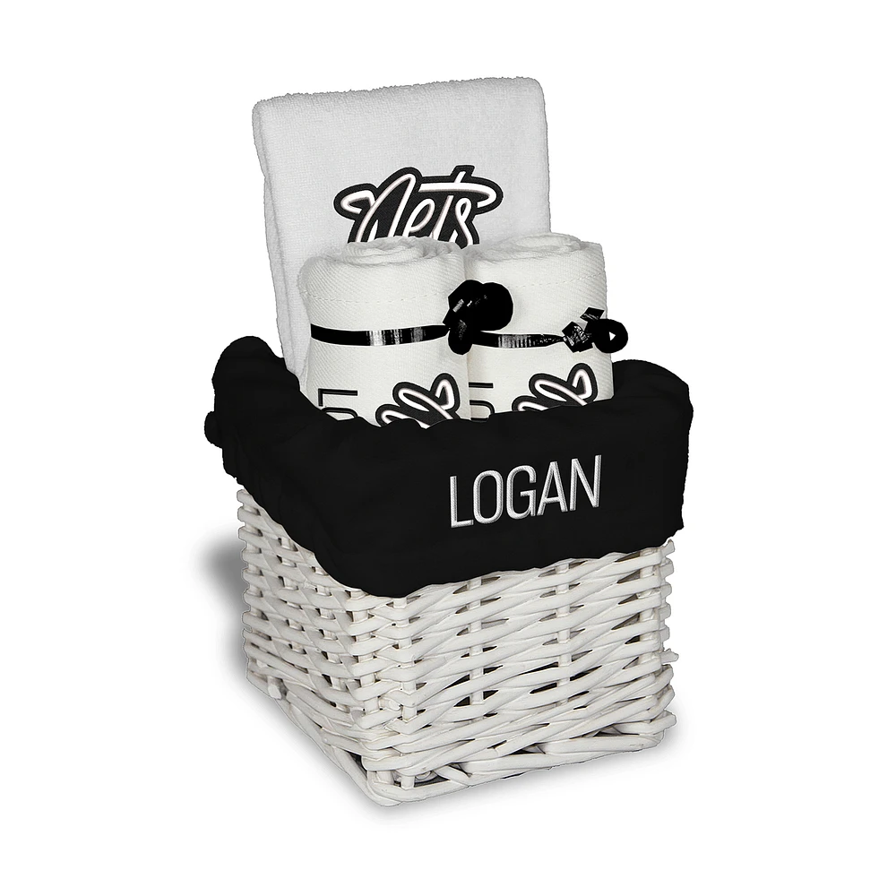 Infant Chad & Jake Brooklyn Nets Team Logo Personalized Small Basket